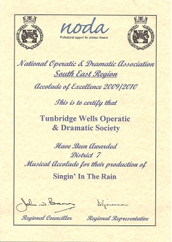 NODA Award, click for a close up